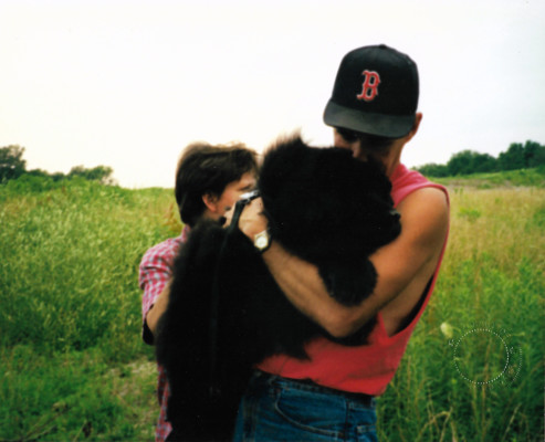 Max, Vicki & Mr Bear Dog